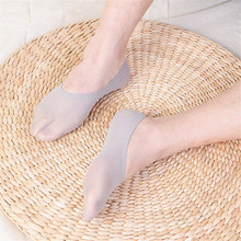 New Velvet Men Invisible Socks Mens Mesh Socks Sox Silicone Anti - Akid Pure Color Summer Ultra Thin Short Boat Socks Meias 2024 - buy cheap