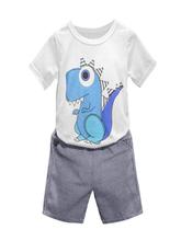 Arloneet boys clothes Kid Baby Boys Cartoon Printing T-shirt+Short Pants Clothes Outfits Set l0720 2024 - buy cheap
