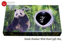 Qingmos mos-colar com pingente de pérolas e mordedores, 14x24mm, estilo panda, estiloso, para mulheres 2024 - compre barato