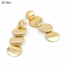 Wholesale JUJIA Vintage Drop Dangle Earring Retro Fashion Gold Brincos Statement Earrings Women Jewelry Wholesale 2024 - buy cheap