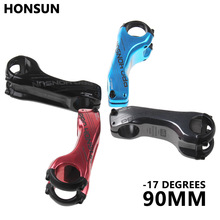 HONSUN PRO bicycle stem 17 Degree 31.8*90mm MTB Road Bike Aluminum alloy Stem for XC/AM mountain bike Parts 2024 - buy cheap