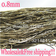 Wholesale Bulk 100meter Antique bronze brass metal 0.8mm snake Jewelry link chain 2024 - buy cheap