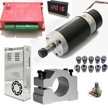 DC48V 500W 60Ncm ER11 Brushless spindle 12000rpm motor& driver& power supply & Speed indicator & Potentiometer & 10pcs Collets 2024 - buy cheap