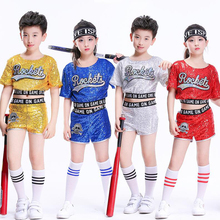 Girls Boys Sequined Ballroom Dancing Clothes Children Hip Hop Modern Costume Jazz Dance Wear for Kids Stage Clothing Outfits 2024 - buy cheap