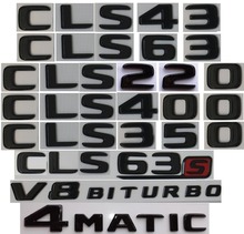 Глянцевые черные эмблемы для багажника Mercedes Benz CLS63 CLS55 CLS63s AMG CLS220 CLS400 CLS500 4matic 2024 - купить недорого