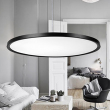 LED Circular Thin Simple Fashion Pendant Light For Foyer Restaurant Dining Room Modern Creative Artistical Lamps With LED Office 2024 - buy cheap