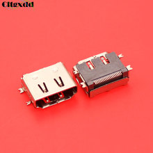Cltgxdd 19 pin conector de puerto USB de enchufe HDMI, 4 pies fijos, 19pin 180-degre.hdmi jack reemplazo de reparación 2024 - compra barato