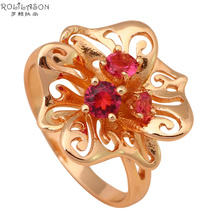 Cute style design good Price fashion jewelry  Crystal  gold tone Rings Healthy jewelry USA size #8 #8.5 #7 #7.5 JR1898 2024 - buy cheap