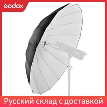 Godox studio photogrphy 60 " / 150cm preto branco reflexivo iluminação luz guarda-chuva 2024 - compre barato