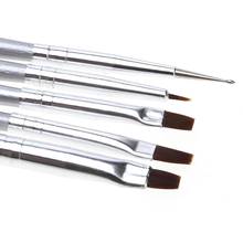 Hot 5pcs/set UV Gel Acrylic Nail Art Brush Drawing Dotting Drill Pen Builder Painting Pen Design Nail Art Tools 2024 - buy cheap