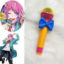 Microfone metalizado para cosplay de anime, microfone cosplay clássico, acessórios de fantasia 2024 - compre barato