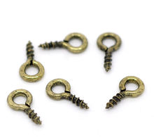 DoreenBeads 1000 Bronze Tone Screw Eye Bail Drilled Findings 8x4mm (B14668), yiwu 2024 - buy cheap