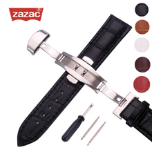Watch bracelet belt black watchbands genuine leather strap watch band 12 14 16 18mm 20mm 22mm 24mmwatch accessories wristband 2024 - buy cheap