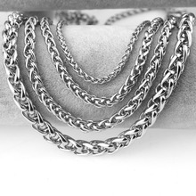 316L Stainless Steel Chain Necklace Width 3 4 5 6 7 mm Length Round Link Chain Stainless Steel Jewelry Wholesale 2024 - buy cheap