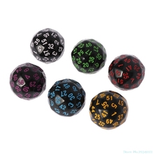 New 6Pcs/Set 60 Sided D60 Polyhedral Dice For Casino D&D RPG MTG Party Table Board Game Hot Sale Drop Ship 2024 - buy cheap