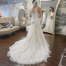 Elegante Vestido De novia De sirena, escote en forma De corazón, con apliques, blanco marfil 2024 - compra barato