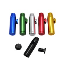 Bullet Shape Metal Snuff Snorter Sniffer Smoking Pipe Tobacco Pipes Cigarette Portable Smoking Accessories Random Color 2024 - buy cheap