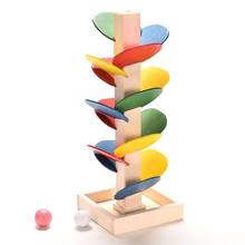 Montessori Wooden Toys Colorful Tree Marble Ball Run Track Game for Baby Blocks Model Building Wood Education Toys for Children 2024 - buy cheap