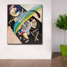 Circles on Black, 1921 Wassily Kandinsky Canvas Painting For Living Room Home Decoration Oil Painting On Canvas Wall Painting 2024 - buy cheap
