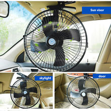 12V Dashboard Oscillating Vehicle Car Van Truck Home Clip-On Fan 2 Speed Airflow 2024 - buy cheap