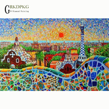 City landscape 5d diy diamond painting full square diamond embroidery Cross stitch pictures of rhinestones Wedding decoration 2024 - buy cheap