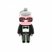 New design gentleman shaped USB Flash Drive with key chain Memory u Stick Pen Drive Flash Card pendrives 32GB 16GB 8GB 4GB 128mb 2024 - buy cheap