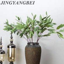 Planta de plástico Artificial para decoración del hogar, rama de hojas de eucalipto de bambú, plantas falsas decorativas de interior en maceta, 2019 HQ 2024 - compra barato