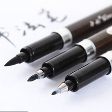 3 pcs/lot Multifunction Brush Pen Calligraphy Pen Markers Art Writing Office School Supplies Stationery Student Free Shipping 2024 - buy cheap