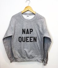 Sugarbaby Nap King Sweatshirt Funny Cozy Lounging Pullover Long Sleeve Fashion Jumper Funny Nap King Queen Sweatshirt Grey Tops 2024 - buy cheap