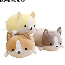 1Pcs 30cm/50cm/60cmCute Fat Corgi Dog Plush Toy Stuffed Soft Animal Cartoon Pillow Lovely kids Toy Valentine Present 2024 - buy cheap