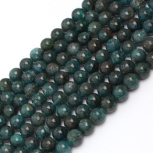 round apatite GEM stone beads natural stone beads DIY loose beads for bracelet making strand 15"  wholesale ! 2024 - buy cheap