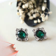 VEYO Vintage Stud Crystal Earrings For Woman Classic Rhinestone Stud Earrings  Fashion Jewelry Gift 2024 - buy cheap
