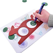 Рисование Милая доска для рисования творчество для детей Спирограф Волшебная черепаха Кролик Дети обучающая детская игрушка для творчества 2024 - купить недорого