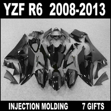 Gran oferta de molde de inyección para YAMAHA R6 2008, 2009-2013 brillante Negro plano carenados 08 09 10 11 12 13 YZF R6 carenado de FVG74 2024 - compra barato