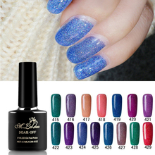 Multi-color quick-drying nail polish semi-permanent nail polish solid color glitter nail polish gel Polish 8ml gel varnish 2024 - buy cheap