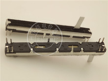 2 pcs SC6082GH 75mm Misturador Em Linha Reta de Slides Potenciômetro B100K/Dual Channel Fader Alça Comprimento 15mm Fundo Preto 2024 - compre barato