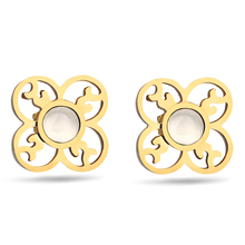 Fashion Opal Earrings Wedding For Women Stainless Steel Flower Earrings For Women 2018 Jewelry Bijoux Elegant Gift 2024 - buy cheap
