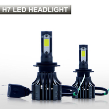 PAMPSEE H4 H7 H11 H1 LED Car Headlight Bulbs Hi-Lo Beam COB 72W 8000lm 6500K Auto Led Headlamp Led Light Bulb 12v 24v Headlights 2024 - buy cheap