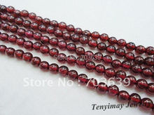 Wholesale Natural 4mm Garnet Loose Beads For Jewelry 5 strands(about 100pcs each strand) 2024 - buy cheap
