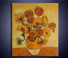 Hand Painted Wall Art Imitation Paintings Van Gogh Sunflower Oil Paintings Home Decor Painting On Canvas Picture For Living Room 2024 - buy cheap