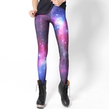 Moda feminina galaxy leggings, espaço imprimir calças preto leite leggings frete grátis GL-01 2024 - compre barato
