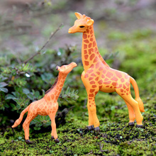 Giraffe Figures Fairy Garden Lovely Forest Animal Miniature Figurines Pot Culture Tools decorative Garden Decorations Miniatures 2024 - buy cheap