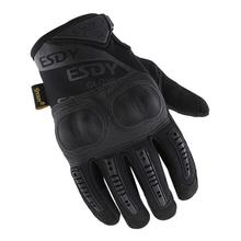 New Tactical Gloves Men's Gloves Armor Protection Shell Leather Full Finger Gloves Military Wear 2024 - buy cheap