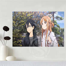 Hot Custom canvas Sword Art Online Asuna poster home decoration cloth fabric wall poster print Silk Fabric Print SQ0619-tyju4673 2024 - buy cheap