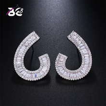 Be 8 Brand 2018 Trend Fashion New Style Stud Earrings AAA Cubic Zirconia Women Earrings Fashion Jewelry E507 2024 - buy cheap