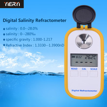 Yieryi DR201 Salinity Meter 0-28% Digital Salinity Refractometer Salt Meter Portable Water Quality Analyzer 2024 - buy cheap