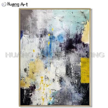 Hand-painted Colorful Abstract Oil Painting on Canvas Hand-painted Mondern Landscape Oil Painting for Living Room Decoration Art 2024 - buy cheap