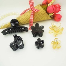 10pcs/lot High-quality Hair Clip Fashion Plastic Hair Claw Black Color Hair accessories for Women Simple Diy Hair Crab Clamp 2024 - buy cheap