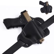 New Tactical Right Hand Leather Gun Holster Military Pistol Hunting Holster For Glock Sig Sauer Colt 1911 Hunting Accessories 2024 - buy cheap