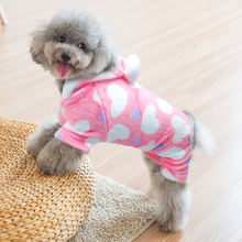 Одежда для маленьких собак, зимняя одежда для собак, теплая Женская толстовка с капюшоном, пальто для Мопсов, пижамы для маленьких и средних собак, кошек 2024 - купить недорого